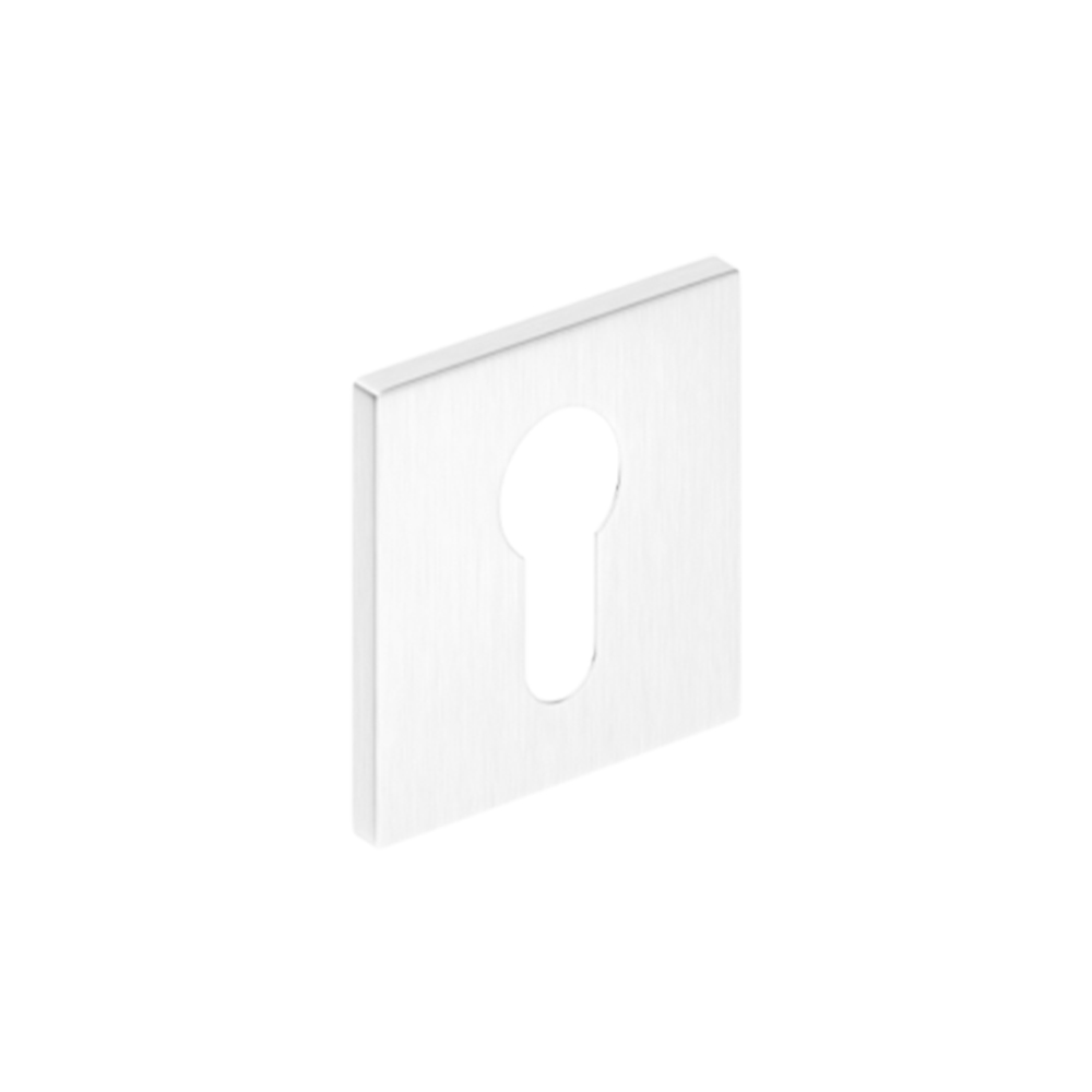 CUBE SLIM deurrozet – Chroom geborsteld (voor patentcilinder)