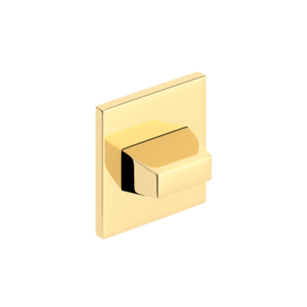CUBE SLIM deurrozet WC – Messing Glanzend