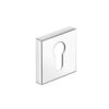 CUBE deurrozet – glanzend chroom (voor patentcilinder)